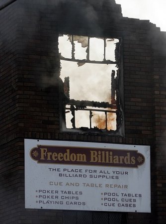 Fire destroyed Freedom Billiards, owned by Bill Erby, in Dayton, OH