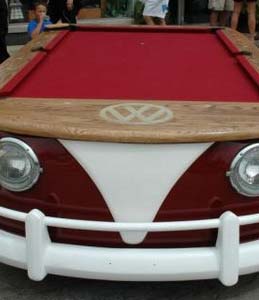 Volkswagen Bus Billiard Table Conversion