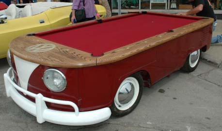 Volkswagen Bus Billiard Table Conversion