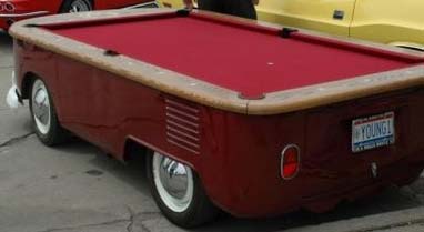 Volkswagen Bus Pool Table Conversion