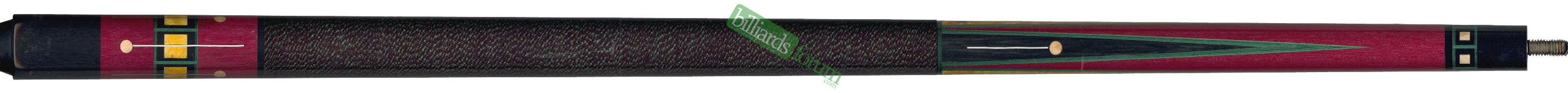 Picture of a BMC Purple Avenger Cue This BMC cue stick is the *BMC BMC Purple Avenger* pool cue.