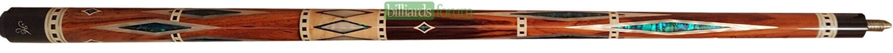 Custom Blue BMC Cocobolo Diamond Cue Custom Blue BMC Cocobolo Diamond Cue