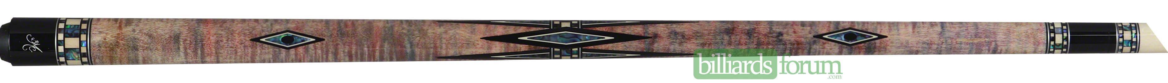 Rainbow Stained Blue BMC Mini Diamond Cue