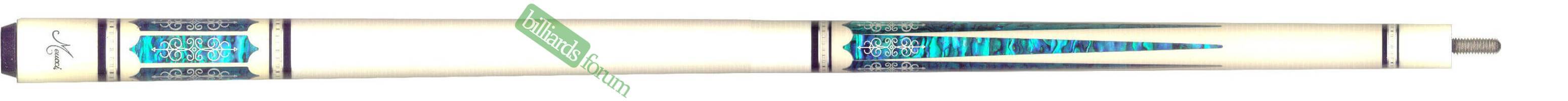 A Billiard Warehouse Photo of the Meucci 21-3 A photo of the *Meucci 21-3* pool cue from the Billiard Warehouse. The Meucci 21st Century Model 3 pool cue is part of the Meucci 21st Century Series line of pool cues.