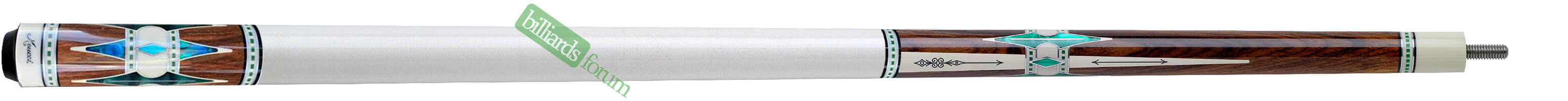 Custom Meucci 21st Century Series #6 Pool Cue Model 21-6 with Extra Ringwork