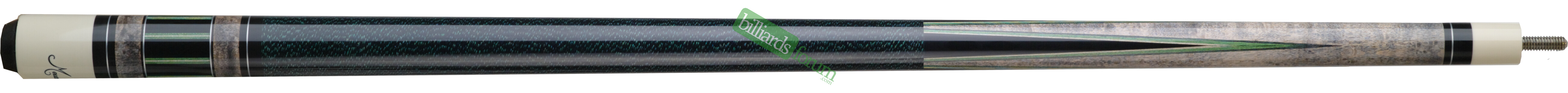 Extra Large Picture of a Meucci JS01 Pool Cue The Meucci JS 1 model pool cue is part of the Meucci Jayson Shaw Series line of pool cues.