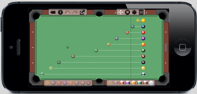 Drawshot billiard table diagramming tool