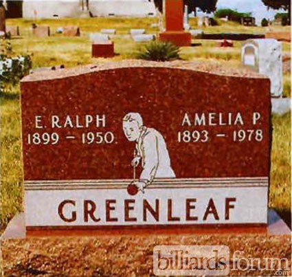 Ralph Greenleaf Headstone