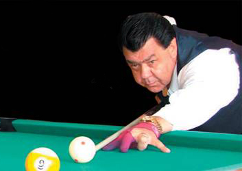 Photo of Rocky Lane playing billiards #1