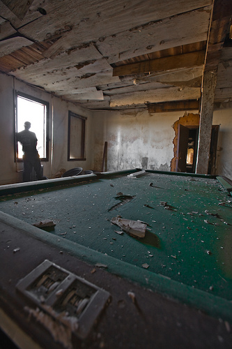 Abandoned Billiard Room At Mare Island California
