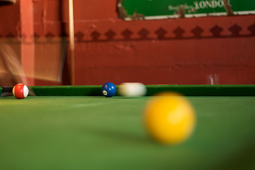 Baghdad Backstage Bar Billiard Room With Concrete Walls