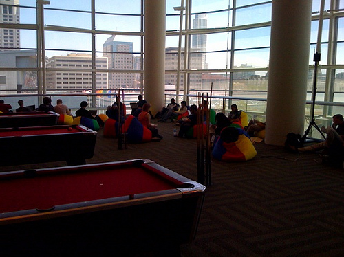 Picture of Bean Bags and Pool Tables at Moscone for Google IO Bean Bags and Pool Tables at Moscone for Google IO