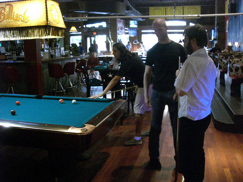 Billiard Room in Austin Texas Pub