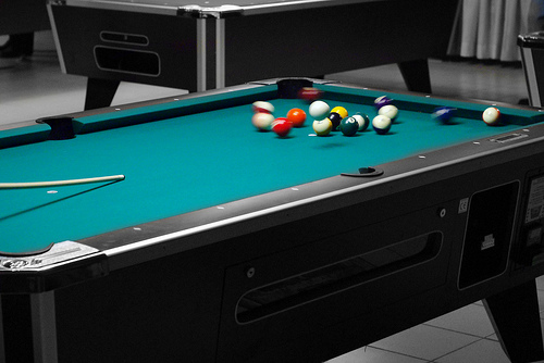 Break Shot on a Tournament Table Edmonton