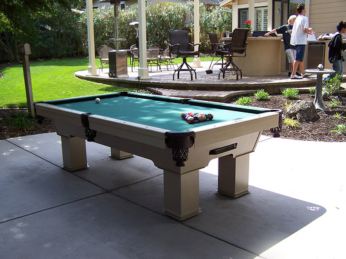 Picture of Custom Ceasar Backyard Outdoor Billiard Table Custom Ceasar Backyard Outdoor Billiard Table