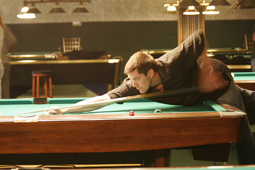 Picture of Dan Wallace in Las Vegas Pool Hall Dan Wallace in Las Vegas Pool Hall