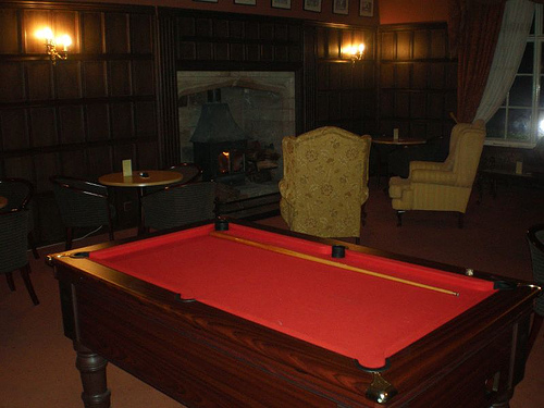 Miniature Home Billiard Table Red Cloth