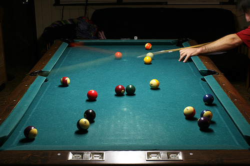 Picture of Motion Imagery on Home Billiard Table Motion Imagery on Home Billiard Table