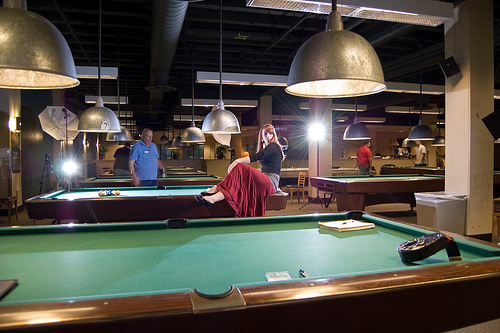 Picture of Pool Hall Set Up Shot at U of O Pool Hall Set Up Shot at U of O