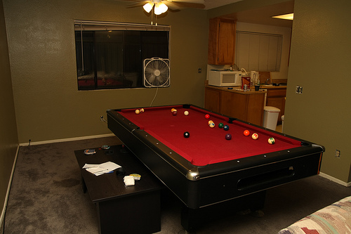 Picture of Pool Table in a Very Small Room Pool Table in a Very Small Room