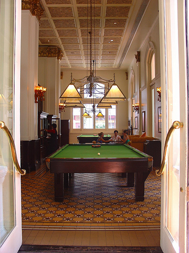 Raffles Hotel Billiard Room Singapore