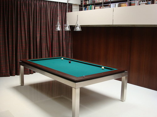Picture of Stainless Steel Billiard Dining Table Stainless Steel Billiard Dining Table