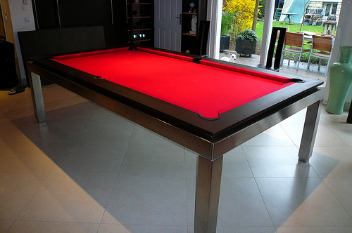 Picture of Stainless Steel Pool Table Stainless Steel Pool Table