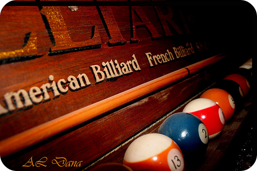 Wooden Billiard Ball Trough