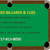 Business Card from Advanced Billiards & Cues Myerstown, PA