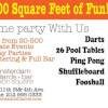 Amsterdam Billiards New York, NY Party Flyer