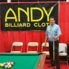 Andy Cloth USA VP Sales Monte Thayer Super Billiards Expo