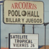Signage at Arcoiris Pool Hall Houston, TX