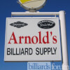 Store Front Sign at Arnold's Billiard Supply Nederland, TX