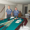 Atlantic Billiards Bars & Spas VA - 	Finished table by Jeff and Derek