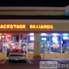 Backstage Billiards Orlando, FL Storefront at Night