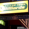 Sign for Ballad Town Billiards of Forest Grove, OR