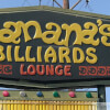 Storefront Sign for Bananas Billiards of San Antonio, TX