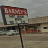 Store front at Barney's Billiard Saloon Houston, TX