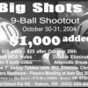 2004 Flyer from Big Shots Bar & Broiler, Salem, OR