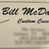 Bill McDaniel Custom Cue Business Card