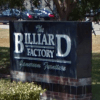 Store Sign at Billiard Factory Stafford, TX