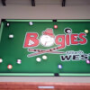 Bogie's West Sign in the Pool Hall on Jones Rd in Houston