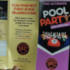 Flyer for Billiard Parties from BQE Billiards Jackson Heights, NY