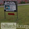 Break and Run Billiards Sign in Nashua, NH