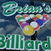 Brian's Billiards Window Signage in Roanoke Rapids, NC