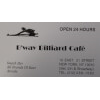 Broadway Billiards Cafe New York, NY Business Card
