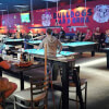 Shooting Pool at Bulldogs Bar & Grill Billiards Macon, GA