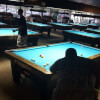 Playing Pool at Bumpers Billiards Huntsville, AL