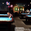 A Woman Shooting Pool at Butera's Billiards Moorpark, CA