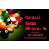 Central Texas Billiards Business Card Austin, TX